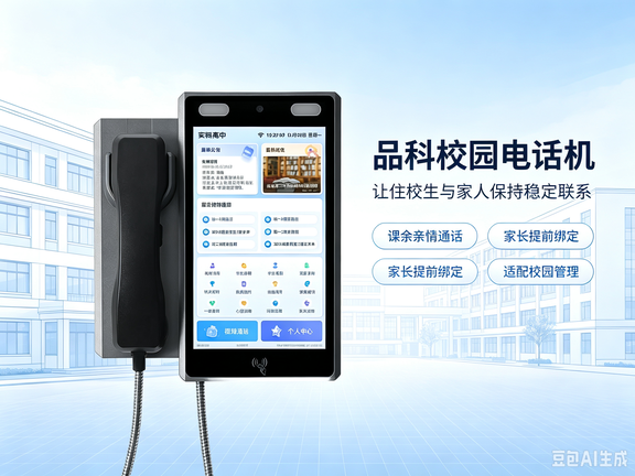 品科校园电话机，搭建校园温情家校通道